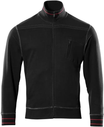Mascot Frontline Sweatshirt met rits 50353-834 - Zwart - M