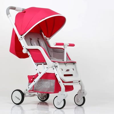 Kinderwagen - Babybuggy - Veilig Vervoer - Lichtgewicht Aluminium - Opvouwbaar - Rood