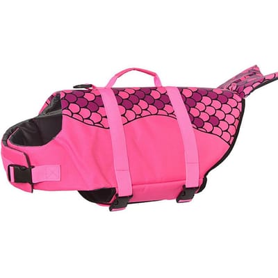 Gilet de sauvetage pour chiens Super flottabilité Sirène Requin Gilet de sauvetage pour chiens Petits et grands chiens Réfléchissant Sûr Maillot de bain pour chiot avec poignée (as the picture,XS Chest 30-42cm)