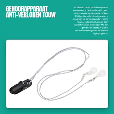 Dailygoods- Gehoorapparaat Oplaadbaar - Gehoorversterker - Hoorapparaten voor Slechthorenden - Antiverlies Touw - Geluidsversterkers - Praktisch Ontwerp - Hoortoestel