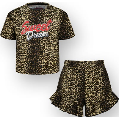 Vingino Girls Waranda Pyjama Multicolor Brown Size: L | Nightwear Outlet | Unisex | Zwart
