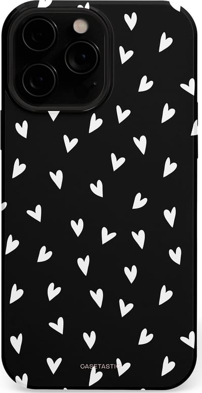 Casetastic Hoesje Geschikt voor Apple iPhone 13 Pro Magsafe - Stijlvolle Beschermende Duo-layer Case - Stippen Hart