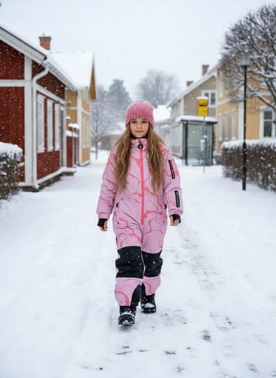Ducksday - Skipak meisje - snowboard - Kind - snowsuit - warm - waterdicht - winddicht - Lila roze - Lee - maat 128/134