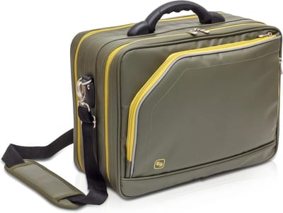 Laptoptas - Aktetas - Zakelijk Gebruik - Ritssluiting - 40 x 30 cm - Olijfgroen