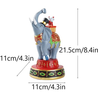 Nieuwe Circus Olifant Ornamenten Woonkamer Wijnkast TV-meubel Entree Decoratie Hars Ambachten gray