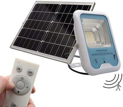 Iplux® Solar LED Schijnwerper PowerBeam Elite 4000 lumen – Hoge Kwaliteit – Bewegingssensor – IP66 – 6000K - Aluminium