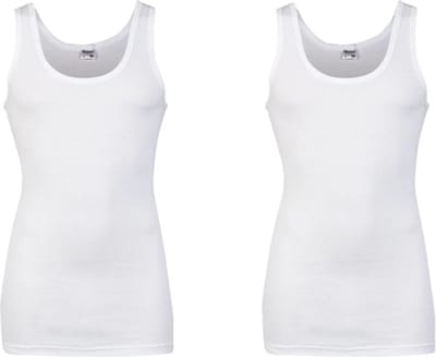 Beeren Hemd - Set van 2x stuks - grote maten - wit - 100% katoen - heren - singlet - ondergoed