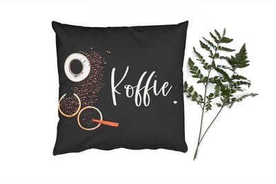 Sierkussens - Kussentjes Woonkamer - 50x50 cm - Spreuken - Koffie - Quotes
