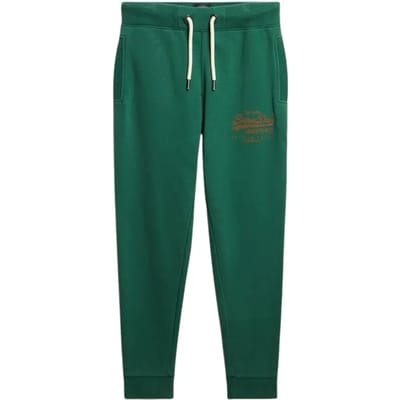 Superdry - Klassieke vintage joggingbroek met logo en print - Heren - Broeken