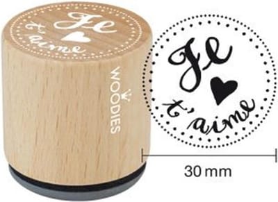 Houten Handstempel Woodies | Je T'aime - Stempels - Stempels volwassenen - Snelle Levering