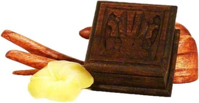 Handgemaakte Houten Sieradendoos Vierkant met Balinese Gravures