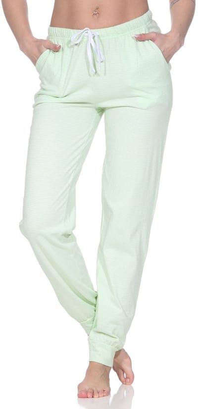 Dames pyjamabroek lang mix & match in effen kleur - perfect te combineren