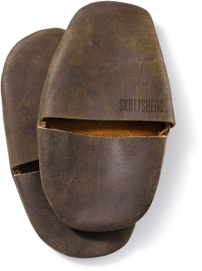 Skottsberg - Pannenlappen - Bruin - Leer - Ovenhandschoenen - 2 stuks
