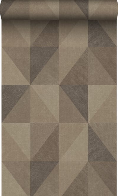 Origin Wallcoverings behang grafisch 3D motief bruin - 50 x 900 cm - 347894