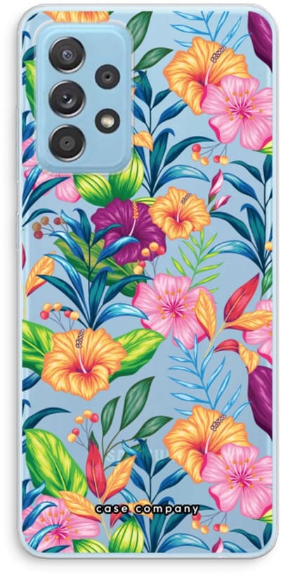 Case Company® - Hoesje geschikt voor Samsung Galaxy A73 hoesje - Tropisch 2 - Soft Cover Telefoonhoesje - Bescherming aan alle Kanten en Schermrand