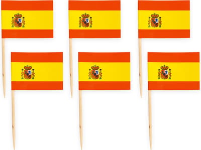 50x Cocktailprikkers Spanje - Hapjes Cocktail Tapas Zomer Terras