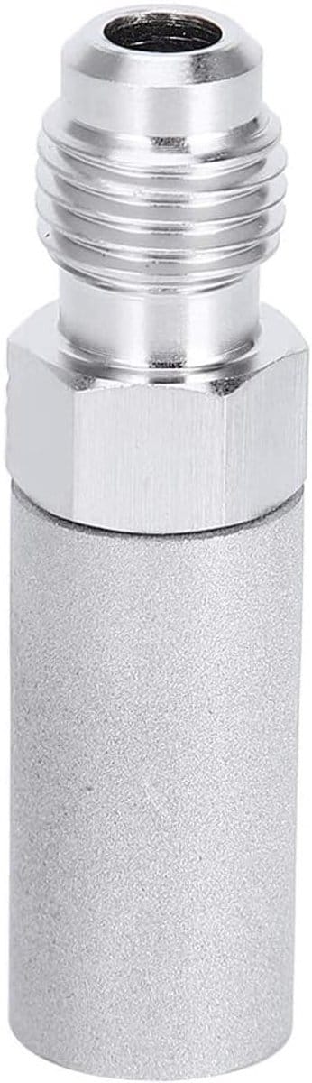 Diffusiezuurstofsteen 1/4 Inch van 316 RVS voor Thuisbrouwerij - Carbonateer Bier met Efficiënte Zuurstoftoevoer en Draadverbinding