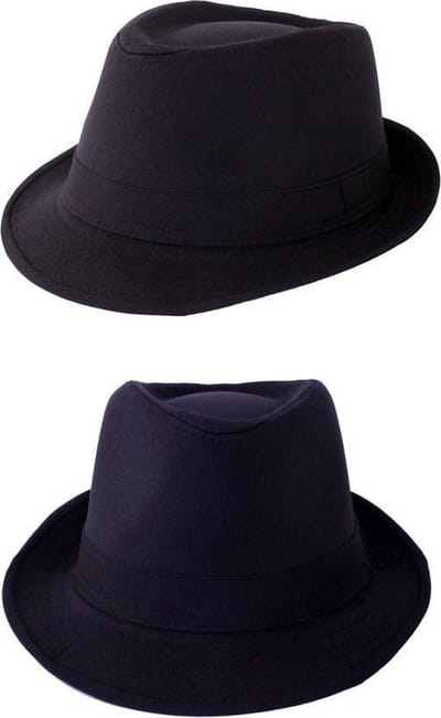Gleufhoedje trendy zwart
