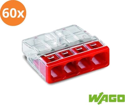 Wago compact lasklem 2273-204 - 4 voudig (60 stuks)