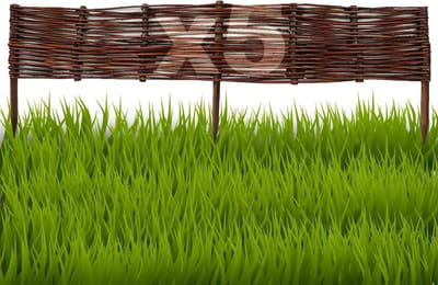 Bedrand Wilgenhout - Tuinafscheiding Wilg - Gazonrand Creëren - Handgemaakt Natuurlijk Materiaal - 10 x 100 cm - Naturel