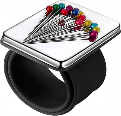 Siliconen Polsband met Magnetische Pins, Vierkante Kussens voor Naaldwerk en Borduurwerk, Handige Accessoire voor Creatieve Projecten en Haarspeldjes