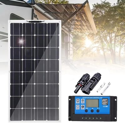 Flexibel Zonnepaneel - Zonne-energie Kit - Off-grid Stroom - Hoge Efficiëntie - 400 Watt - Zwart