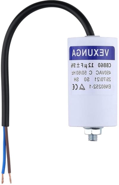 Motorcondensator - Aanloopcondensator - Motor Starten - Explosieveilig apparaat - 12µF 450V - Zwart