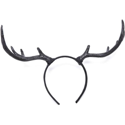 Simulatie Gewei Hoofdband Kerstmis Rendier Hoorns Haarband Haaraccessoires Halloween Requisieten Hoofddeksel gray