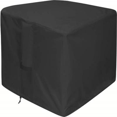 Fire Pit Cover - Patio Meubelhoes - 420D Waterdichte Patio Firepit Bowl Cover met Tuinmeubelen - 82*82*61cm - zwart - Oxford-doek - Tuinmeubel Hoes