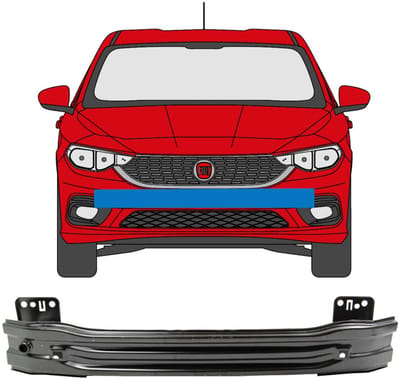 Versterking voorbumper / balk voor Fiat Tipo 2016- / SEDAN
