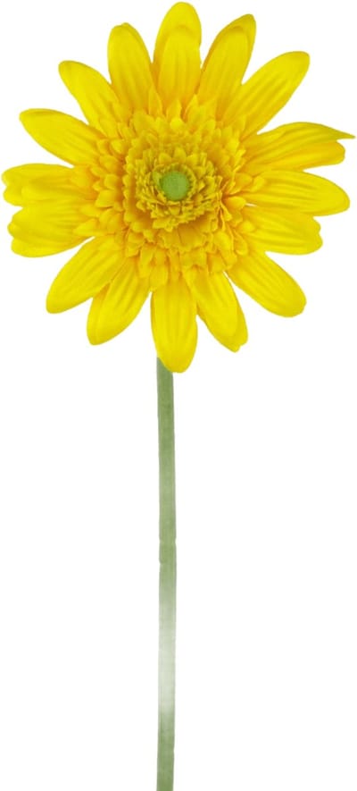 Easyplants | Kunstbloem Gerbera 53 cm geel | Zijde | Nepbloemen | geel | Onderhoudsvrij | Kant-en-klaar