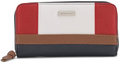 Tom Tailor - TTJUNA portemonnee met colour blocking - Maat ONESIZE - mixed maritim