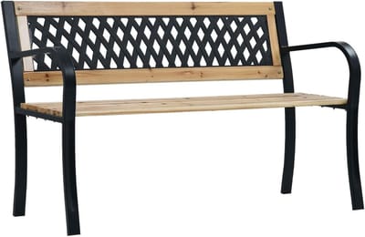 Tuinbank Hout - Terrasbank Zitje - Buiten Ontspannen - Weerbestendig Duurzaam - 120 cm Breed - Natuurlijk Hout