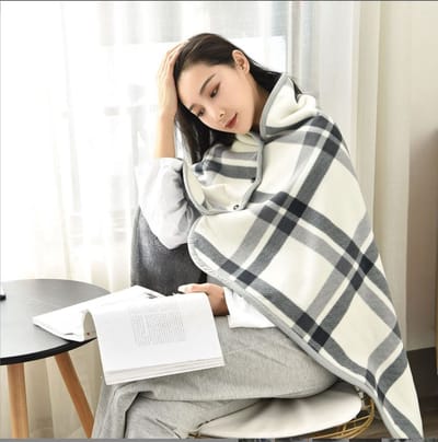 Fleece Deken - Fleece Plaid - 80 x 130cm - Wit