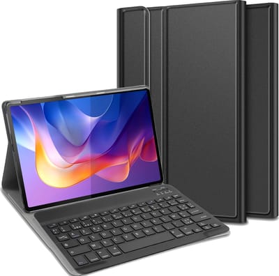 Just in Case tablet Hoes met Toetsenbord geschikt voor Xiaomi Redmi Pad 2 - AZERTY Bluetooth Keyboard Case - Zwart
