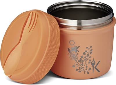 Carl Oscar Spirit Thermosbeker - Oranje - 0,5L- Met Bestek