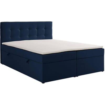 Boxspring Rodez velvet met opbergruimte en topper 180 x 200 cm | NADUVI Collection