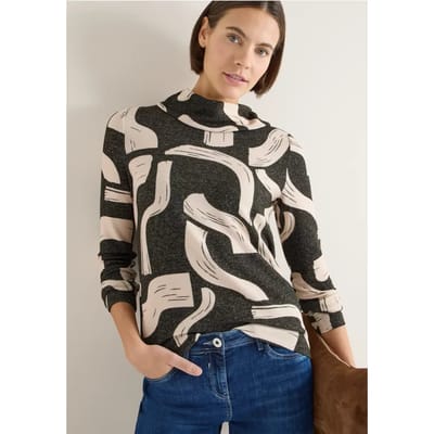 Gemêleerd shirt met patroon