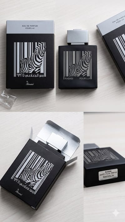 Rasasi Rumz Al Rasasi 9325 Pour Lui Eau de Parfum - Premium Arabisch Herenparfum - Authentiek & Luxe - Voordeelverpakking - 50ml Met Kajal Sticker