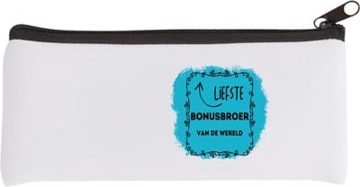 Akyol - liefste bonusbroer van de wereld Etui - Broer - de liefste bonusbroer - verjaardag - cadeautje voor broer - broer artikelen - kado - geschenk - 20 bij 9 cm
