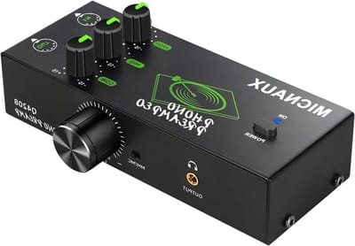 Phono Voorversterker - Platenspeler Versterker - Vinyl Geluid Verbeteren - MM MC Cartridge Compatibel