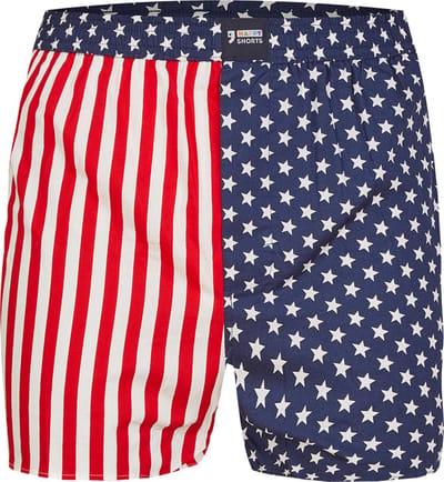 Happy Shorts Wijde Boxershort USA Vlag - Losse boxershort - Maat XL