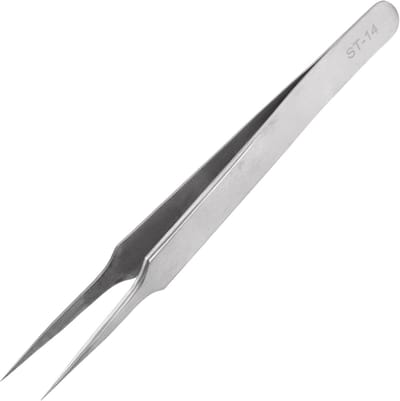 1 stuk- Pincet - ST-14 Precisiepincet - Professionele roestvrijstalen puntige pincet - Puntige pincet - Geschikt voor precisieonderdelen, industriële elektronica