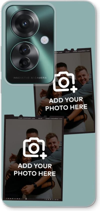 Gepersonaliseerd - Case Company® - Hoesje geschikt voor Oppo Reno 11 F hoesje - Polaroid Zwart - Soft Cover Telefoonhoesje - Bescherming aan alle Kanten en Schermrand