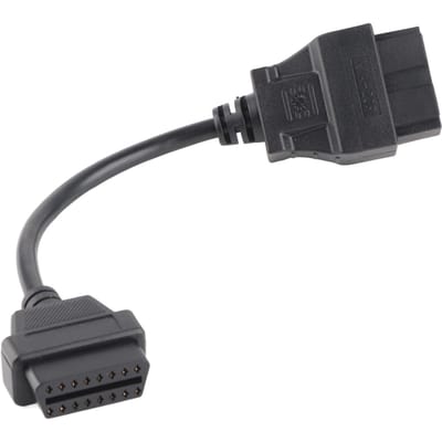 Câble de Diagnostic Automobile 20 Broches vers OBD OBD2 16 Broches Adaptateur Connecteur Accessoire Compatible pour Kia black