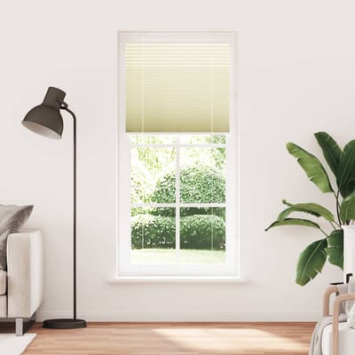 vidaXL - Plissé - rolgordijn - 85x200 - cm - stofbreedte - 84,4 - cm - polyester - crème