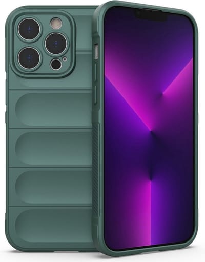 Peachy Shock Absorb TPU hoesje geschikt voor iPhone 14 Pro - groen