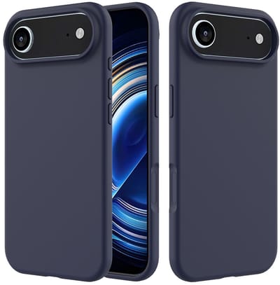 Shockproof Backcover - Liquid Silicone Soft Hoesje - Geschikt voor: iPhone Air - Middernachtblauw