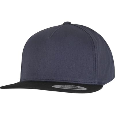 Flexfit - Classic 5 Panel Snapback Pet - Donkerblauw/Zwart