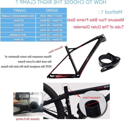 Fiets Zadelpenklem van Aluminium Legering - Snelle Ontgrendeling, Verkrijgbaar in 28.6mm, 31.8mm en 34.9mm, Duurzaam en Lichtgewicht